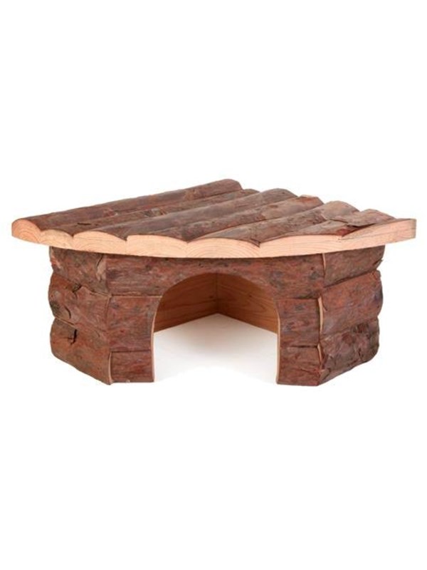 Trixie Jesper corner house large hamsters bark wood 32 × 13 × 21/21 cm