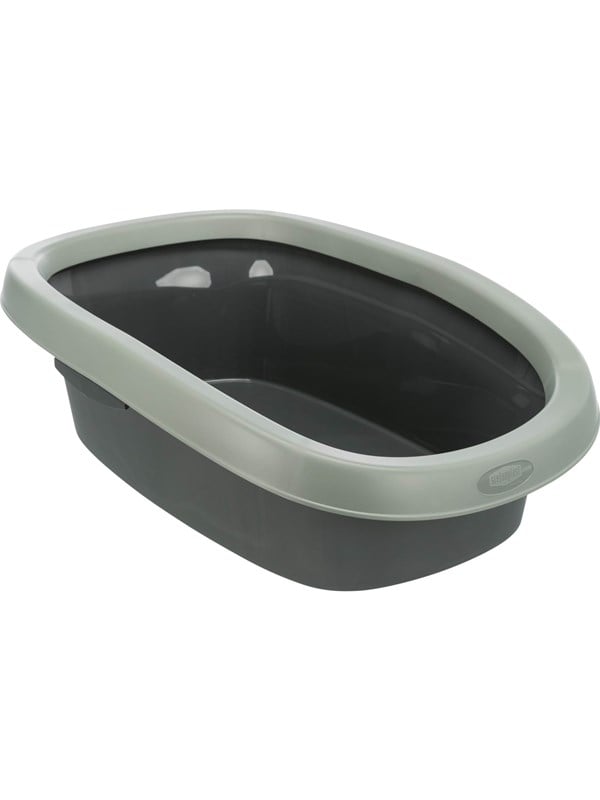 Trixie Carlo cat litter tray with rim 38 × 17 × 58 cm anthracite/grey-green