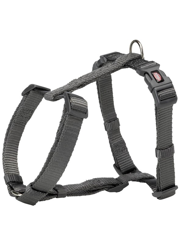 Trixie Premium H-harness S-M: 42-60 cm/15 mm graphite
