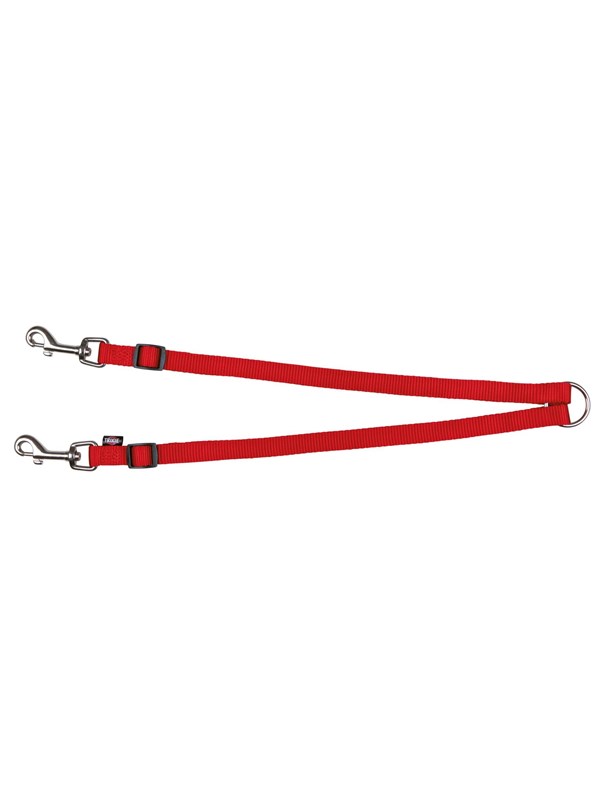 Trixie Premium dual lead coupler XS-M: 40-70 cm/15 mm red