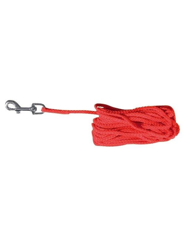 Trixie Tracking lead round S-M: 10 m/ø 5 mm red