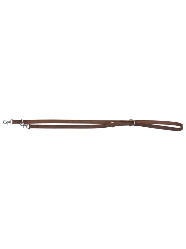 Trixie Rustic fat leather adjustable lead M-L: 2.00 m/20 mm dark brown