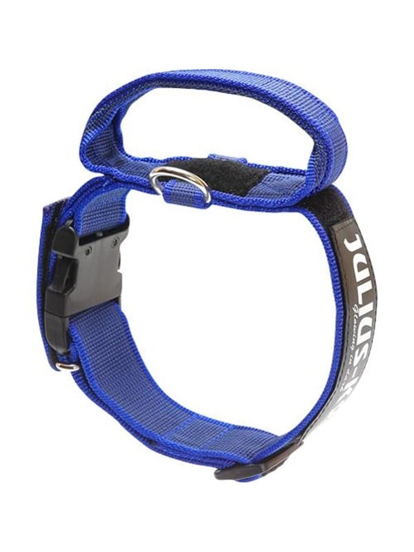 Julius-K9 C&G - Super-grip collar.with handle blue/grey 50mm/47-67cm