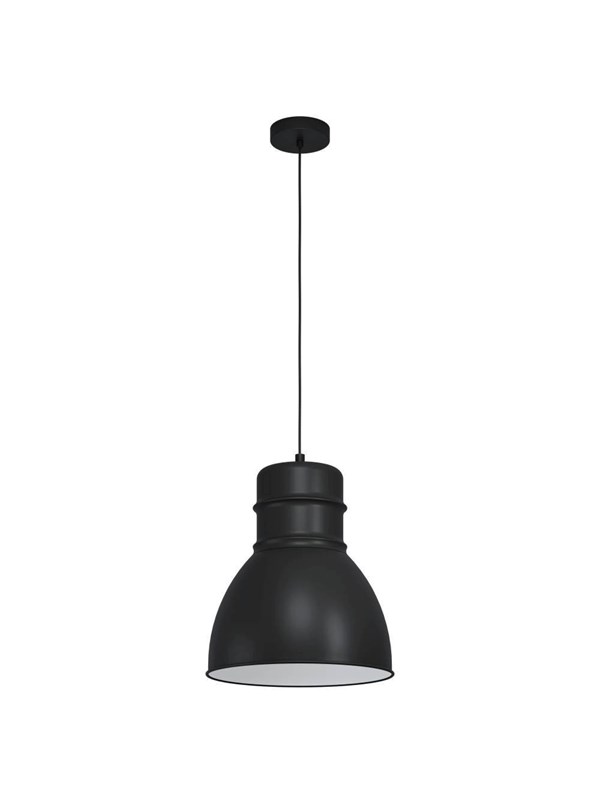 EGLO Ebury Pendel E27 Ø380 Sort/hvid - Pendellampe - 43621