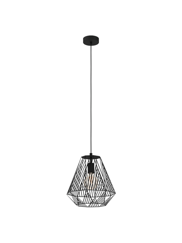 EGLO Stype Pendel E27 Ø330 Sort - Pendellampe - 43692