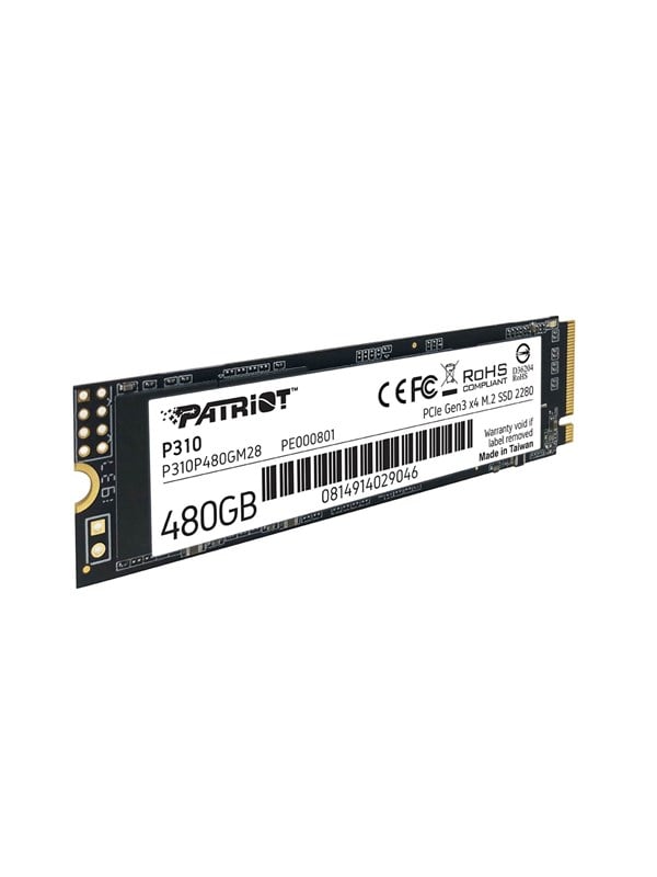 Patriot P310 SSD - 480GB - PCIe 3.0 - M.2 2280