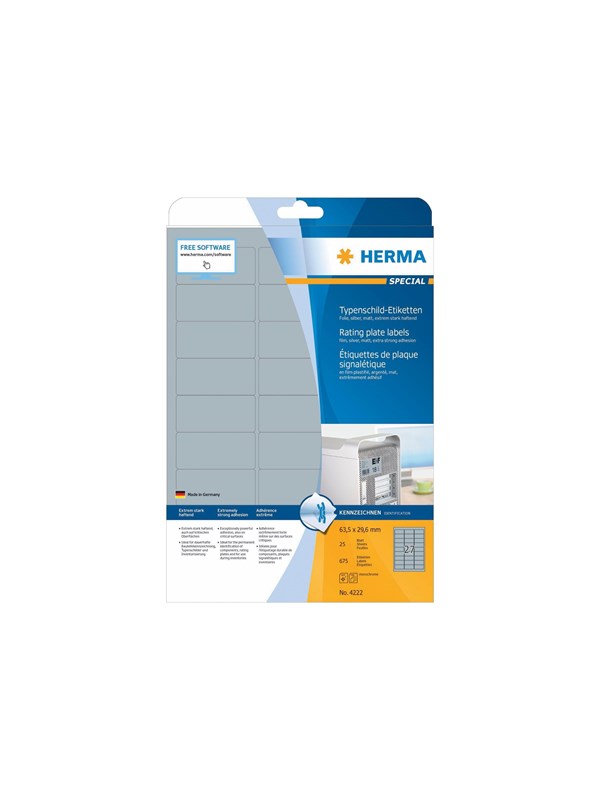 HERMA Special Filmmærkater 63.5 x 29.6 mm 675etikette(r)
