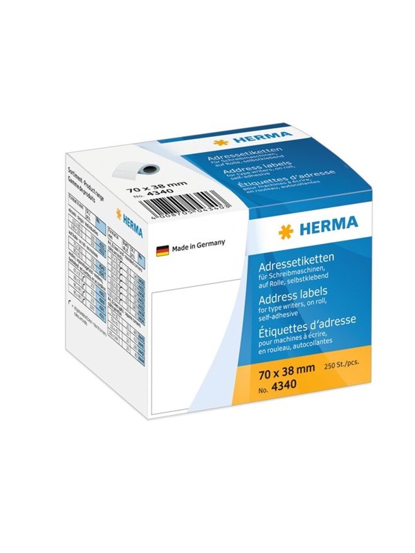 HERMA address labels - 250 label(s) - 70 x 38 mm