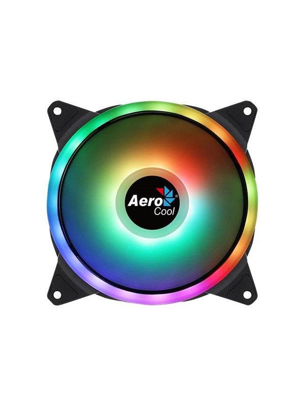 Aerocool Duo 14, Ventilator, 14 cm, 1000 rpm, 23,2 dB, 49,5 kubikfod/min., Sort
