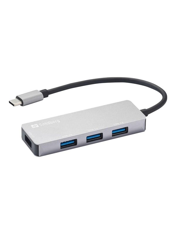 Sandberg USB-C hub med 4 porte