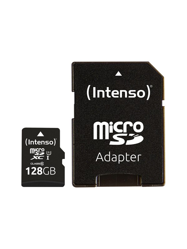 Intenso - flash memory card - 128 GB - microSDXC UHS-I