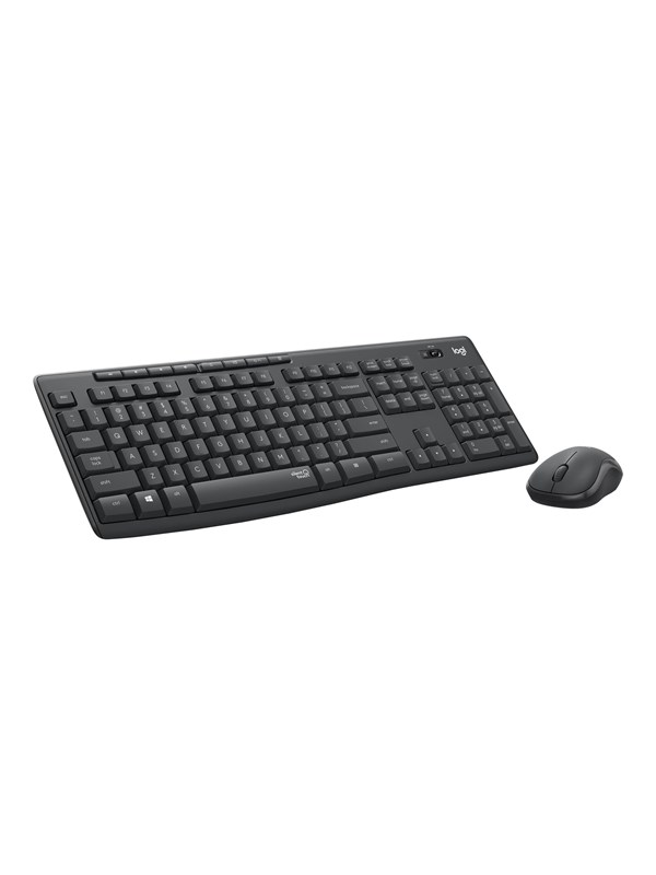 Logitech MK295 Silent - keyboard and mouse set - French - graphite - Tastatur & Mus sæt - Fransk - Sort