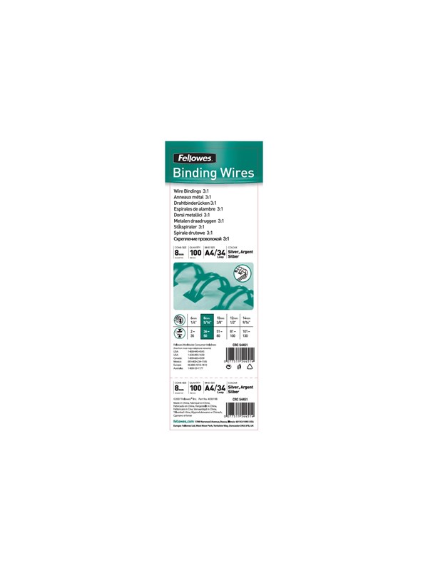 Fellowes - 100 pcs. - binding wire