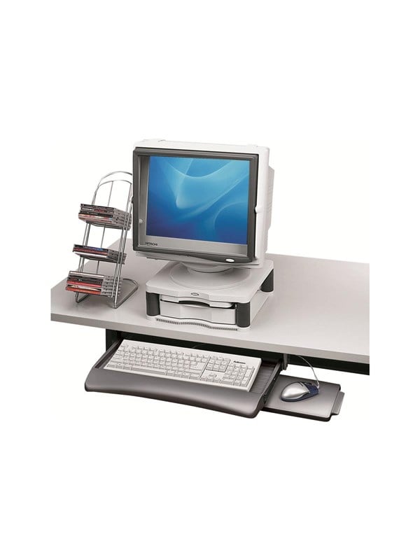 Fellowes UnderDesk Keyboard Manager - Tastaturskuffe - platinum
