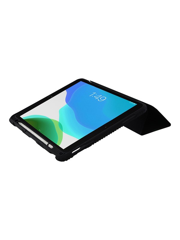 DICOTA Folio Case - Flipomslag til tablet - termoplastisk polyuretan (TPU), polykarbonat, genbrugt PET - sort - 11 - for Apple 10.9-inch iPad Air (4