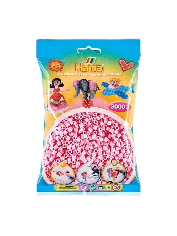 Hama Iron on Beads - Pastel Pink 3000 pcs