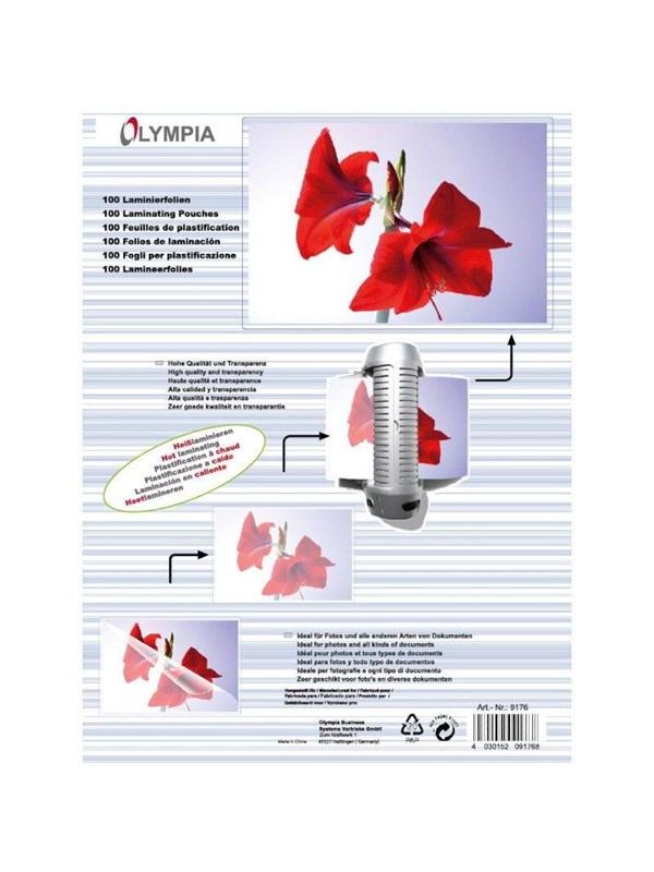 Lamineringslommer Olympia A4 (210x297 mm) - 100 stk./pakke