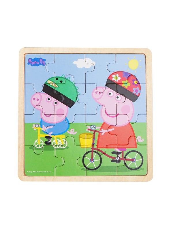 Barbo Toys Gurli Gris - Cykeltur træpuslespil
