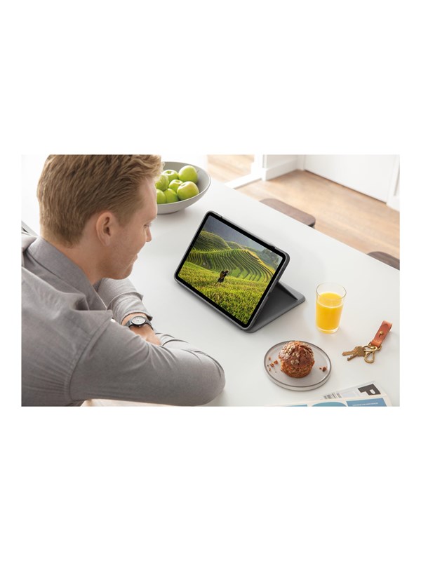 Logitech Folio Touch - Tastatur & Folio sæt - Fransk - Grå