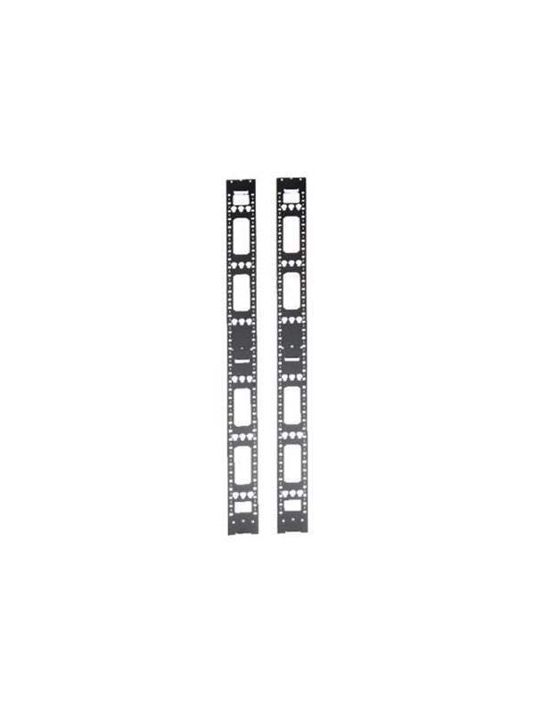 Tripp Lite 42U Rack Enclosure Server Cabinet Vertical Cable Management Bars - rack cable management panel