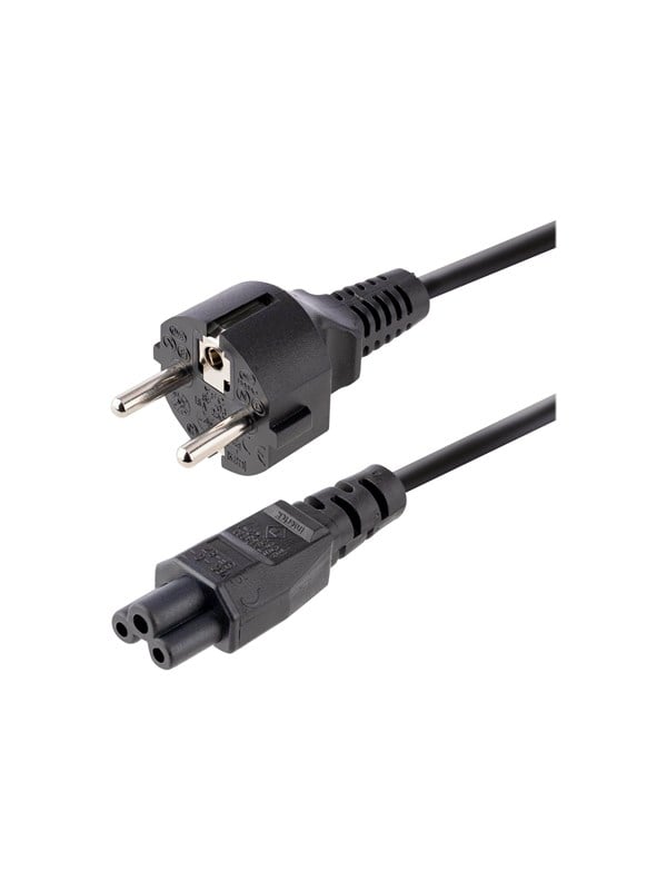 StarTech.com 3m (10ft) Laptop Power Cord, EU Schuko to C5, 2.5A 250V, 18AWG, Notebook / Laptop Replacement AC Cord, Printer/Power Brick Cord, Schuko