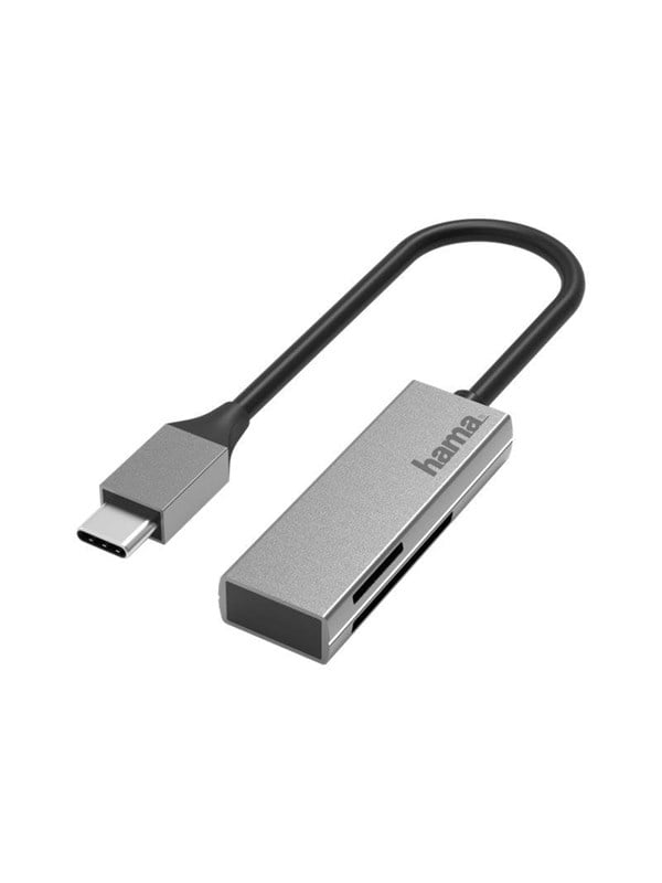 Hama - Kortlæser (SD, microSD, SDHC, microSDHC, SDXC, microSDXC) - USB-C 3.2 Gen 1