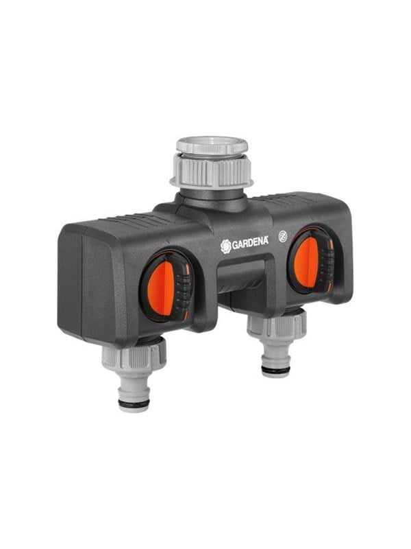 Gardena 2-vejs vandfordeler (1/2", 5/8", 3/4", 1")