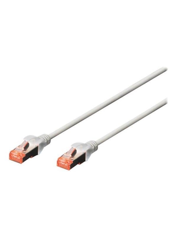 Netværkskabel Digitus CAT 6 S/FTP patchkabel 0,25 m - grå, 10 stk.