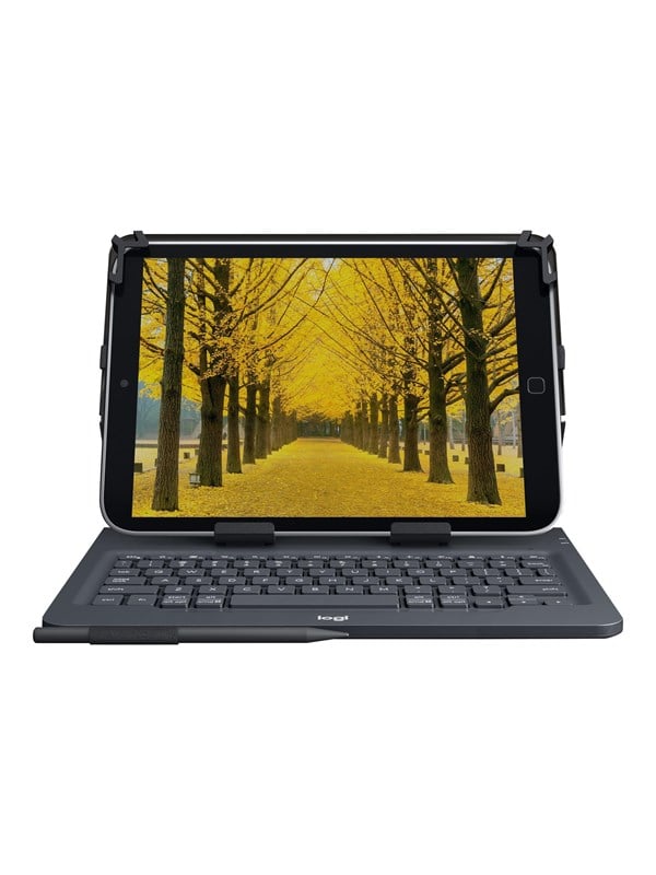 Logitech Universal - keyboard and folio case - AZERTY - French - Tastatur & Folio sæt - Fransk - Sort