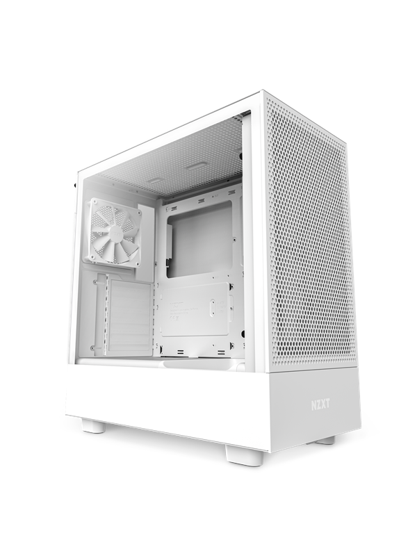 NZXT H5 Flow Matte White - Kabinet - Miditower - Hvid