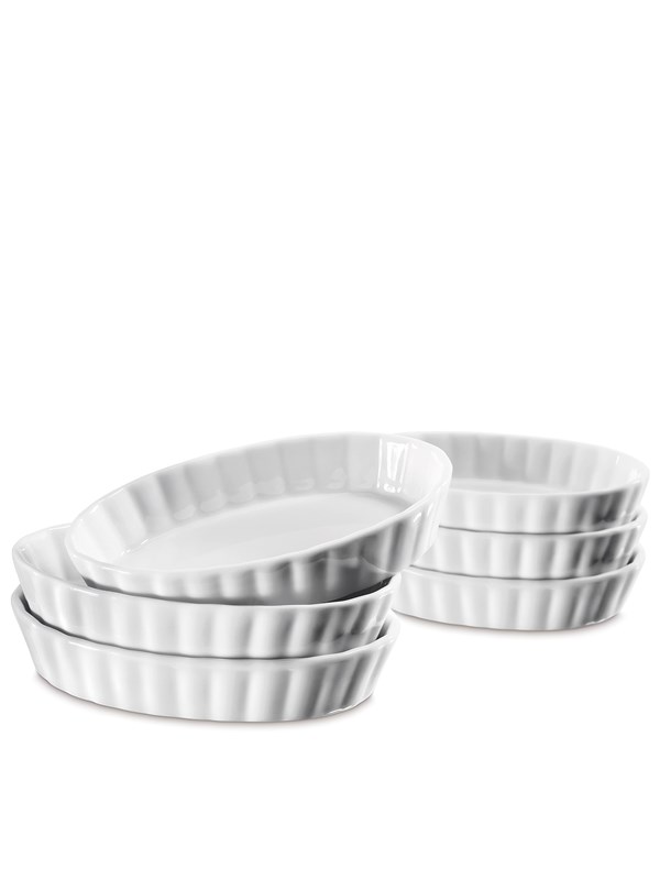 Kuchenprofi burgundyfad til creme brulee, 14x8,5x2,5 cm, 6 stk (KU-1925000006)