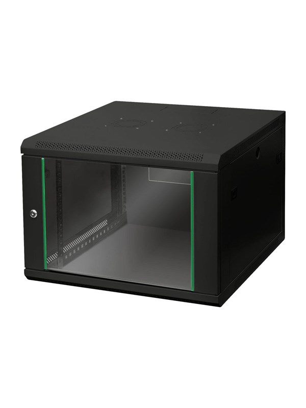 DIGITUS vægskab Dynamic - 7U, 38,5 × 60 × 60 cm, sort