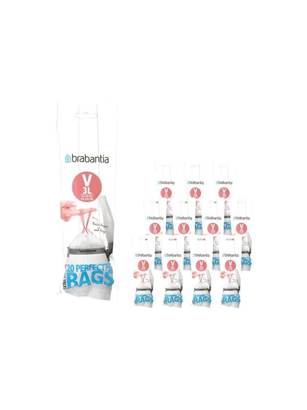 Brabantia PerfectFit affaldsposer V (20 poser pr. rulle) 3 L