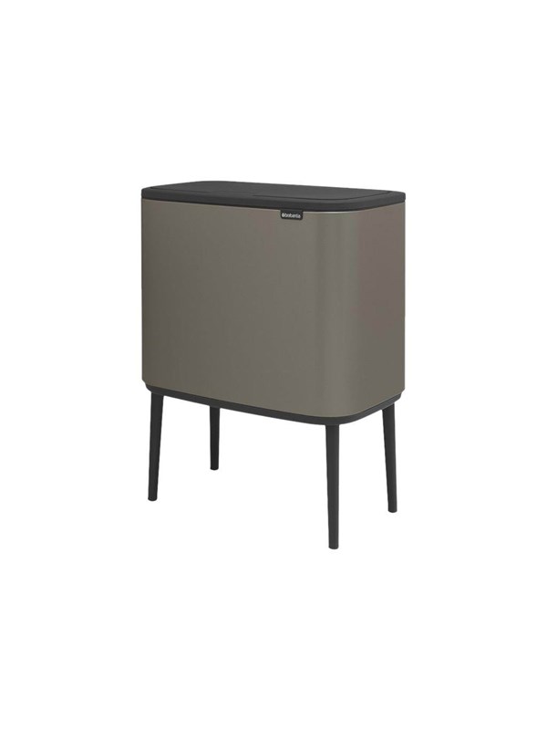 Brabantia Affaldsspand med låg | Bo Touch Bin | 3 x 11 Liter | Platinum
