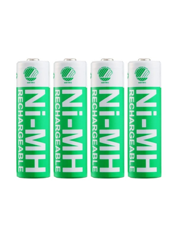 DELTACO - Batteri - Nordic Swan økomærket 4 x AA / HR6 - NiMH - (genopladelige) - 2500 mAh