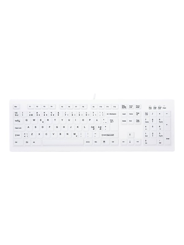 Cherry MedicalKey - Tastatur - Nordisk - Hvid