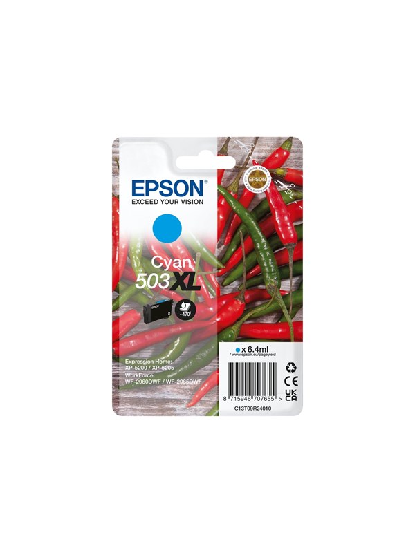 Epson Blækpatron cyan, 470 sider T09R2 Modsvarer: N/A