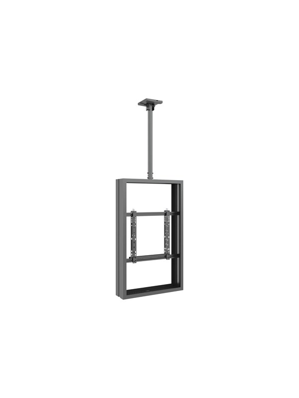 Multibrackets M Pro Series - mounting kit - low profile - for 2 digital signage LCD panels - medium - black - Maks 80 kg - Maks størrelse 50"