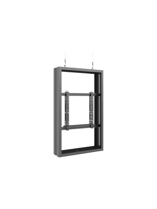 Multibrackets M Pro Series - mounting kit - low profile - for 2 digital signage LCD panels - medium - black - Maks 50 kg - Maks størrelse 50"