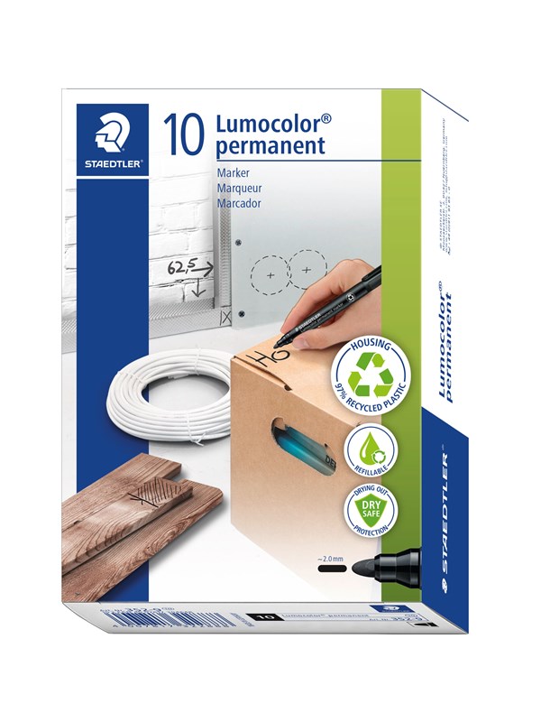 Marker Lumocolor perm rund 2,0mm blå