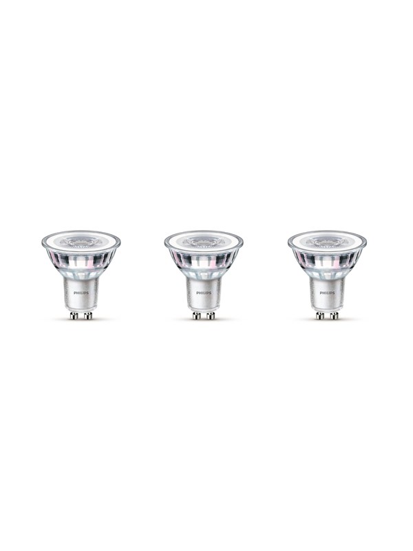 Philips Classic GU10 LED-pre, 4000K, 390lm, 36, 4,6W - 3 pak