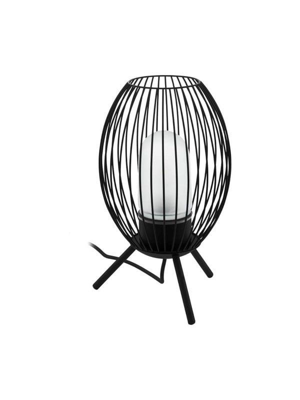 EGLO FUSIGNANO udendørs bordlampe E27, sort/ætset