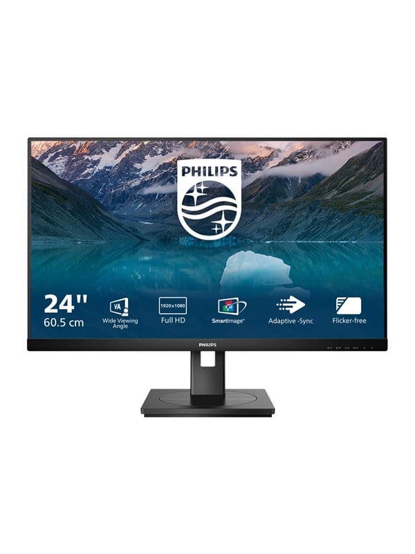 Philips S Line 242S9JML - 24" Full HD VA skærm, 75 Hz, sort