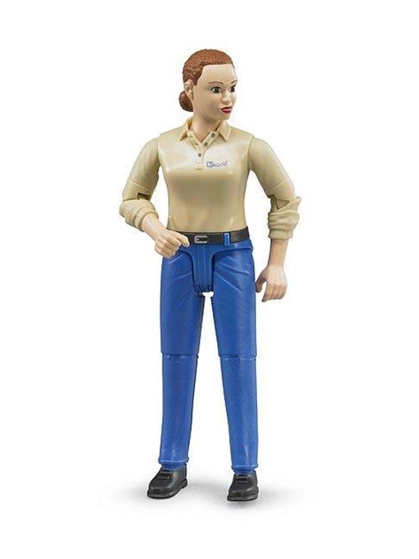 Bruder Woman, light skin, blue jeans