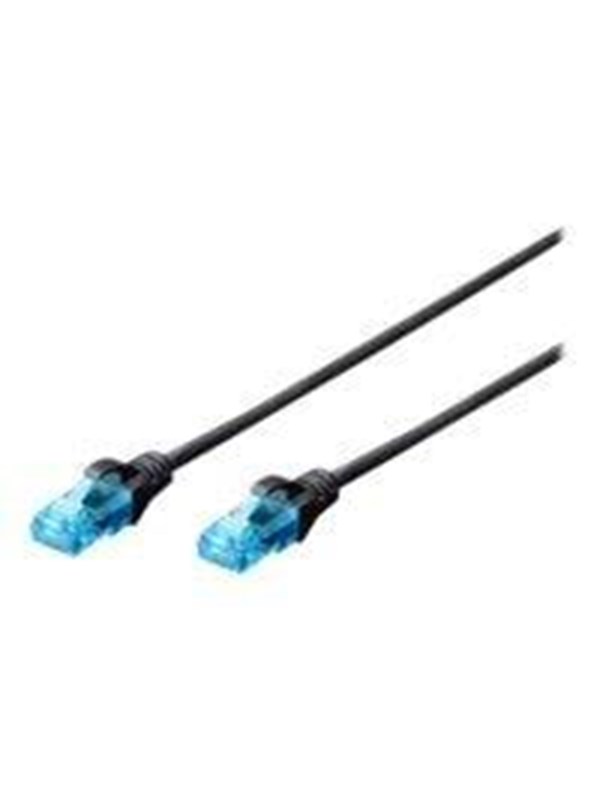 DIGITUS Professional patch cable - 1 m - black - Sort - 1m