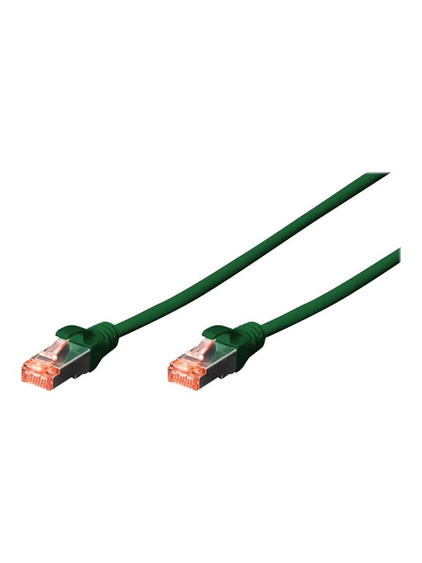 DIGITUS Professional - Patchkabel - RJ-45 (han) til RJ-45 (han) - 1 m - SFTP - CAT 6 - booted, halogenfri, knastfri - grøn, RAL 6016
