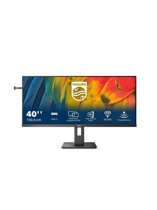 40" Philips 5000 Series 40B1U5600 - 3440x1440 (UWQHD) - 120Hz - IPS - 100W USB-C - KVM switch billede