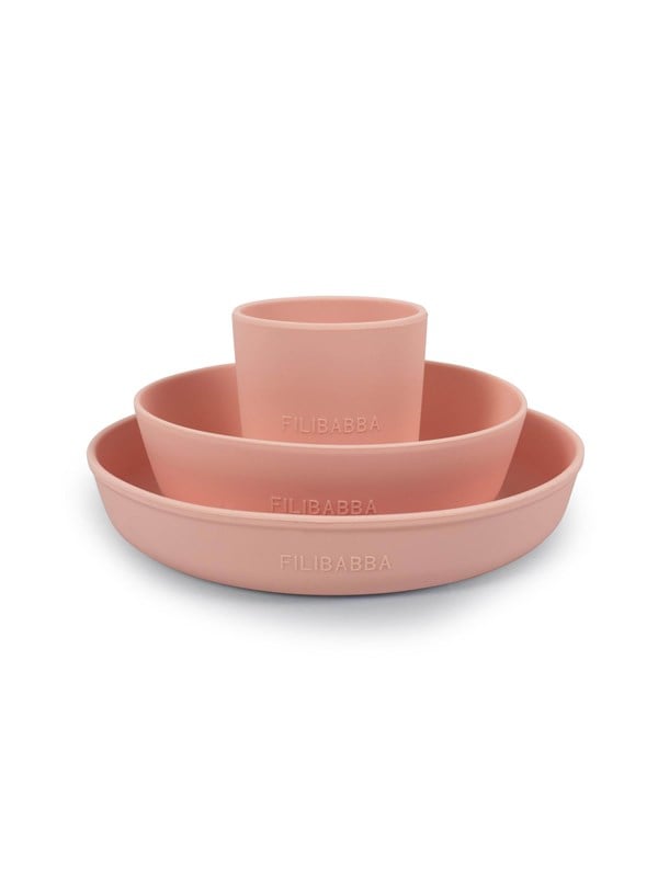 Filibabba Spisesæt - Silikone - 3 dele - Peach