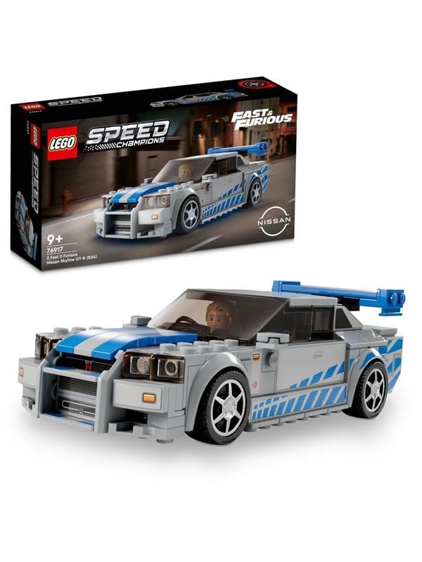 LEGO Speed Champions 76917 2 Fast 2 Furious Nissan Skyline GT-R (R34)