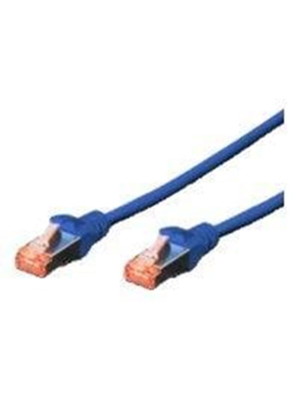 DIGITUS Professional - Patchkabel - RJ-45 (han) til RJ-45 (han) - 1 m - SFTP - CAT 6 - booted, halogenfri, knastfri - blå